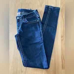 True Religion Gemstone Skinny Jeans, Size 26, EUC